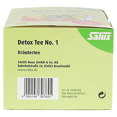 DETOX Tee Nr.1 Krutertee Salus Filterbeutel 40 Stck - Unterseite