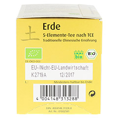ERDE 5 Elemente Tee nach TCE Bio Salus Filterbeut. 15 Stck - Unterseite