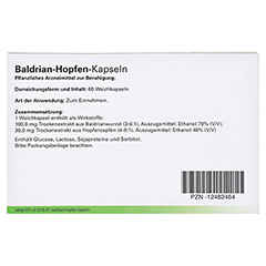 Baldrian-Hopfen-Kapseln 60 Stck - Rckseite