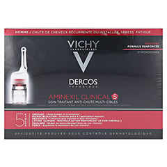 Vichy Dercos Aminexil Clinical 5 für Männer 21x6 Milliliter - Rückseite