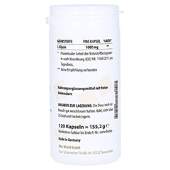 L-GLYCIN 1000 mg Kapseln 120 Stck - Linke Seite