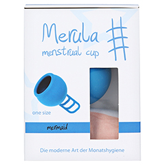 MERULA Menstrual Cup mermaid blau 1 Stck - Vorderseite