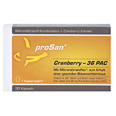 PROSAN Cranberry 36 PAC Kapseln 30 Stück - Vorderseite
