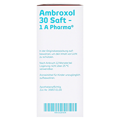AMBROXOL 30 Saft-1A Pharma 250 Milliliter N3 - Rechte Seite