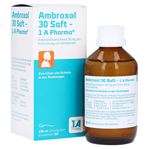 AMBROXOL 30 Saft-1A Pharma 250 Milliliter N3