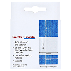 DRACOPLAST FingerFix 2,5 cmx4,5 m m.Wundk.blau 1 Stck - Rckseite