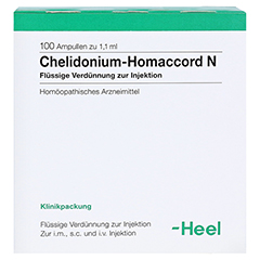 CHELIDONIUM-HOMACCORD N Ampullen 100 Stck N3 - Vorderseite