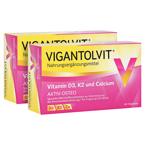 VIGANTOLVIT Vitamin D3 K2 Calcium Filmtabletten 2x60 Stck