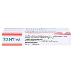 Diclofenac Zentiva 25mg 20 Stück N1 - Oberseite