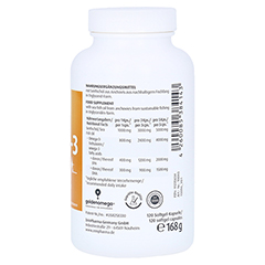 Omega-3 Gold Herz DHA 300 mg/EPA 400 mg Softgelkapseln 120 Stck - Linke Seite