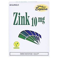 ZINK 10 mg Kapseln 60 Stück - Vorderseite