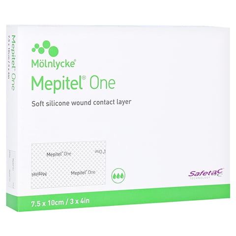 MEPITEL One 7,5x10 cm Silikon Netzverband 10 Stück
