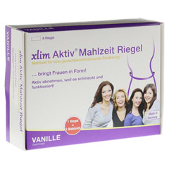 XLIM Aktiv Mahlzeit Riegel Vanille 6x75 Gramm