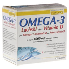 Omega-3 Lachsöl + Vitamin D + Omega-3-Konzentrat 100 Stück