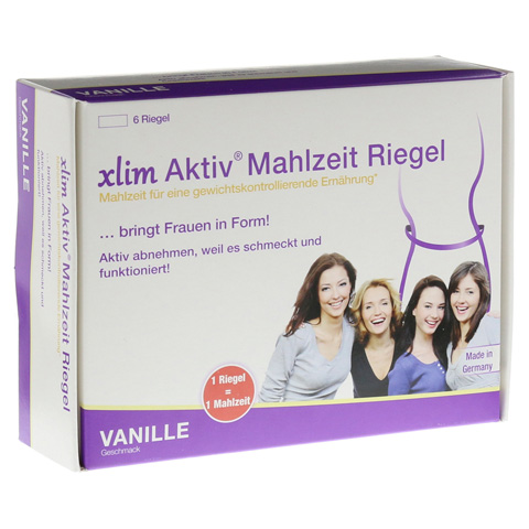 XLIM Aktiv Mahlzeit Riegel Vanille 6x75 Gramm
