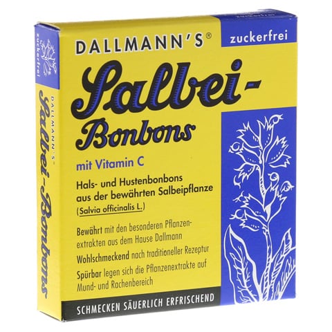 Dallmann's Salbeibonbons zuckerfrei 20 Stück
