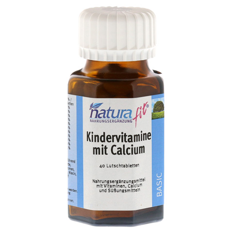NATURAFIT Kindervitamine m.Calcium Lutschtabletten 40 Stück