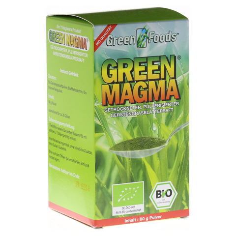GREEN MAGMA Gerstengrasextrakt Pulver 80 Gramm