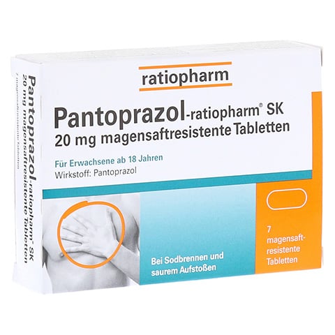 Pantoprazol-ratiopharm SK 20mg 7 Stück