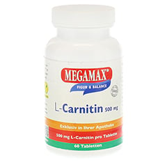 MEGAMAX L-Carnitin 500 mg Tabletten 60 Stück