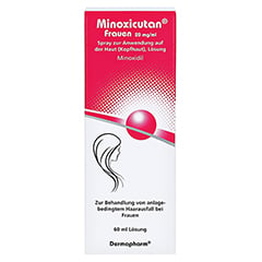 MINOXICUTAN Frauen 20 mg/ml Spray 60 Milliliter - Vorderseite