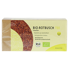 ROTBUSCHTEE Vanille Bio Filterbeutel 25 Stck - Vorderseite