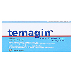 TEMAGIN Paracetamol Plus Tabletten 20 Stück - Vorderseite