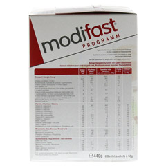 MODIFAST Programm Drink Kaffee Pulver 8x55 Gramm - Linke Seite