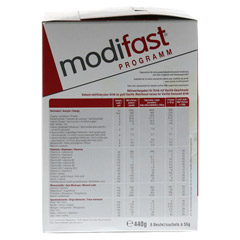 MODIFAST Programm Drink Vanille Pulver 8x55 Gramm - Linke Seite
