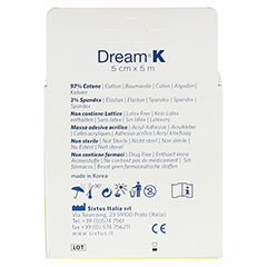 DREAM-K Pflaster elastisch 5 cmx5 m blau 5x500 Stck - Rckseite
