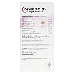 PASCOFEMIN Injektopas SL Ampullen 10x2 Milliliter N1 - Rckseite