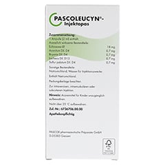 PASCOLEUCYN-Injektopas Ampullen 10 Stück N1 - Rückseite