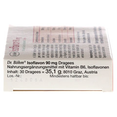 DR.BHM Isoflavon 90 mg Dragees 30 Stck - Rechte Seite