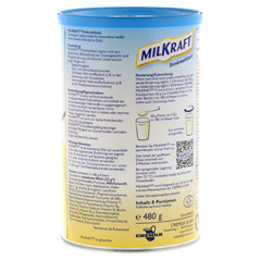 MILKRAFT Trinkmahlzeit Vanille Pulver 480 Gramm - Rechte Seite