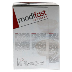 MODIFAST Programm Creme Schokolade Pulver 8x55 Gramm - Rechte Seite