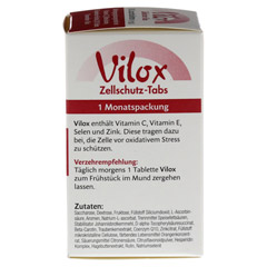 VILOX Zellschutz Tabs Lutschtabletten 30 Stck - Rechte Seite