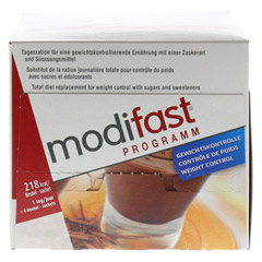 MODIFAST Programm Drink Schokolade Pulver 8x55 Gramm - Unterseite