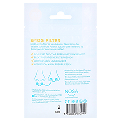 NOSA smog filter 7 Stück - Rückseite
