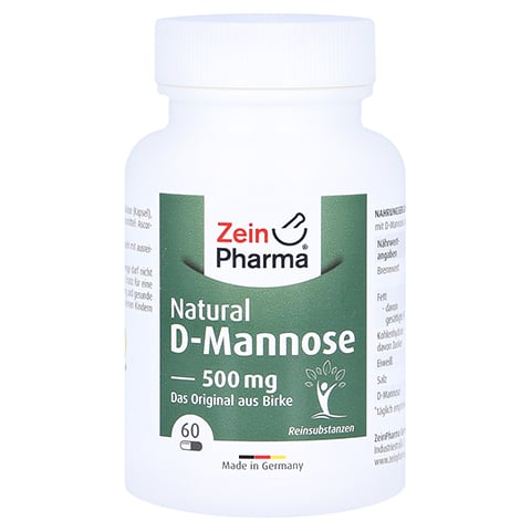 Natural D-mannose 500 mg Kapseln 60 Stück