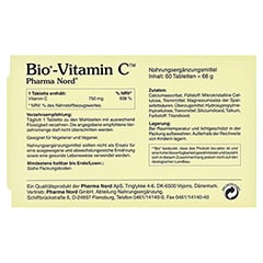 BIO-VITAMIN C Pharma Nord Tabletten 60 Stck - Rckseite