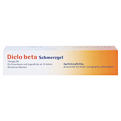 Diclo beta Schmerzgel 100 Gramm N2 - Oberseite