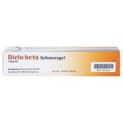 Diclo beta Schmerzgel 100 Gramm N2 - Unterseite