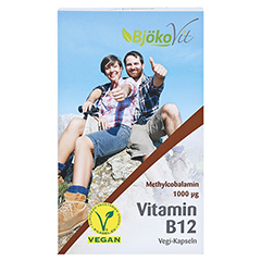 VITAMIN B12 VEGAN Kapseln 1000 g Methylcobalamin 60 Stck - Vorderseite