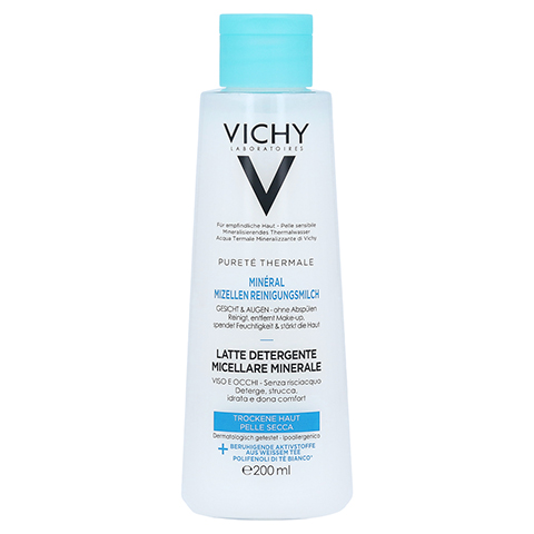 Vichy Purete Thermal Mineral Mizellen Reinigungsmilch fr trockene Haut 200 Milliliter