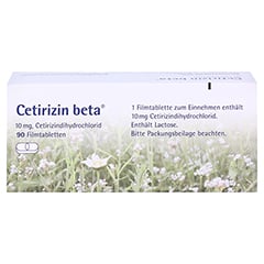 Cetirizin beta 90 Stück - Unterseite