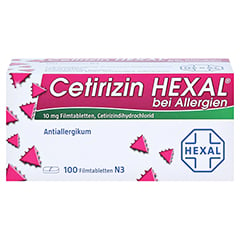 Cetirizin HEXAL bei Allergien 100 Stück N3 - Vorderseite