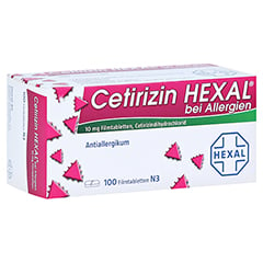 Cetirizin HEXAL bei Allergien 100 Stück N3