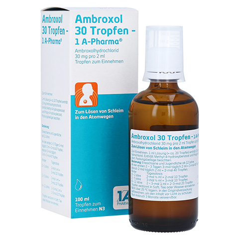 Ambroxol 30 Tropfen-1A Pharma 100 Milliliter N3