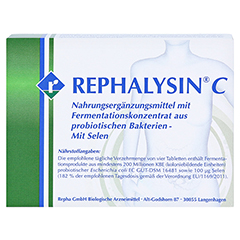 REPHALYSIN C Tabletten 50 Stück - Rückseite