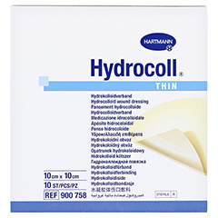 HYDROCOLL thin Wundverband 10x10 cm 10 Stck - Vorderseite